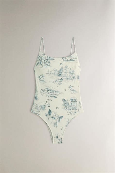 toile de jouy swimsuit